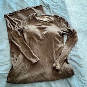 Crew Neck Long Sleeve Dress